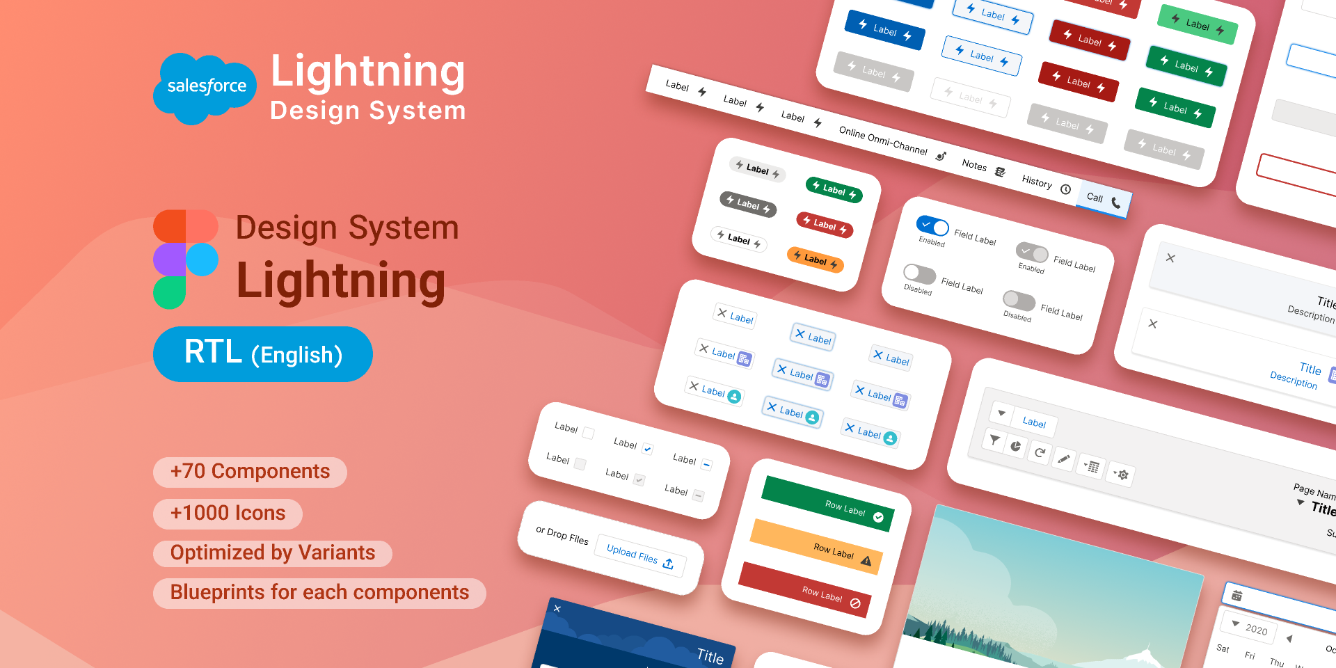 Screencaptures from a Design System